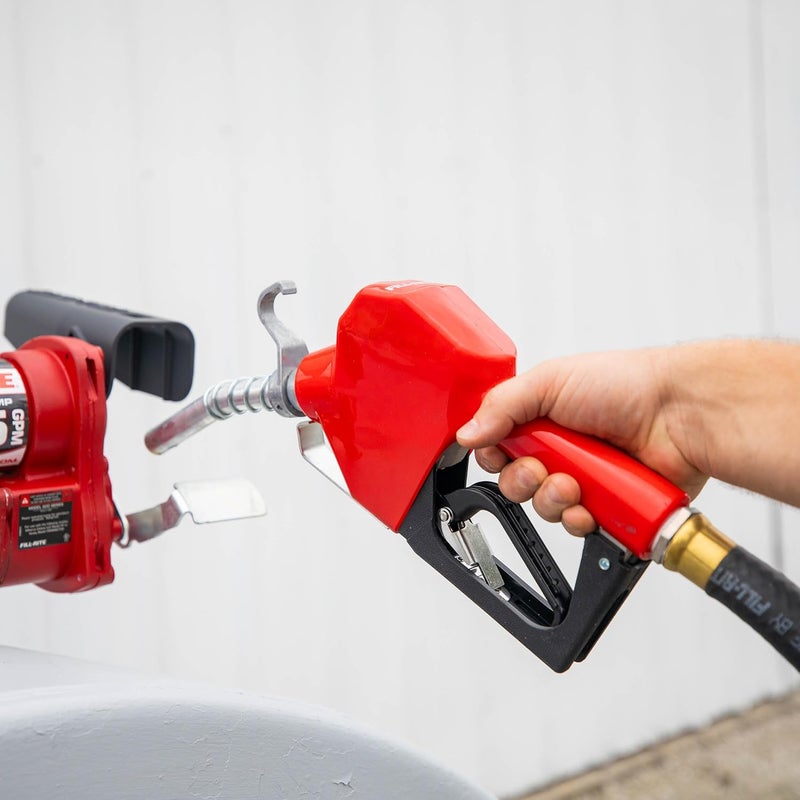 FILL RITE SDN075RAN ¾" 3 إلى 15 جالون في الدقيقة فوهة نقل الوقود الأوتوماتيكية ذات الواجب القياسي، حمراء - للبنزين، الديزل، البيوديزيل حتى B20، E15 والكيروسين - Image 5